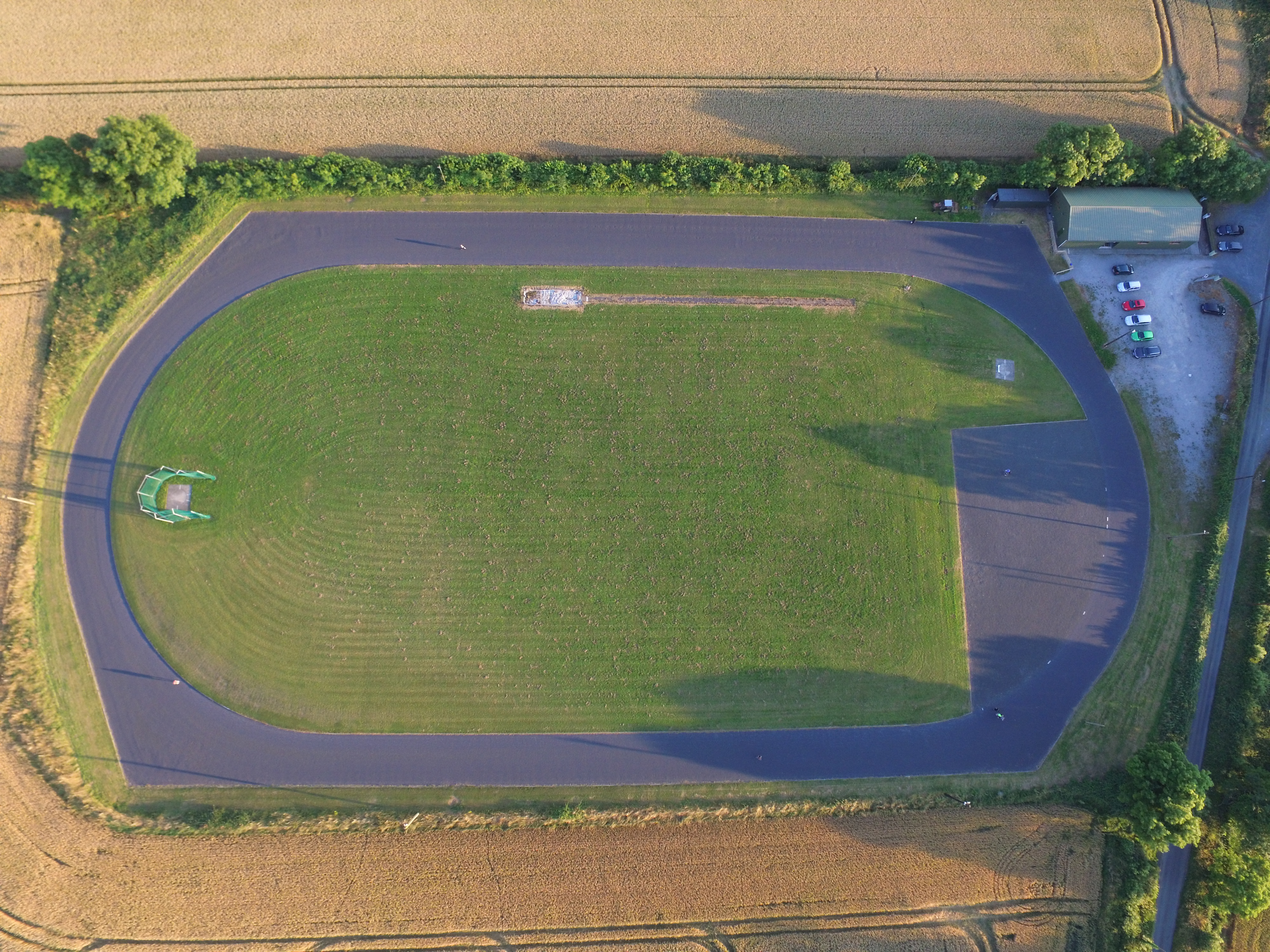 Aerial shot of St.Andrews running track